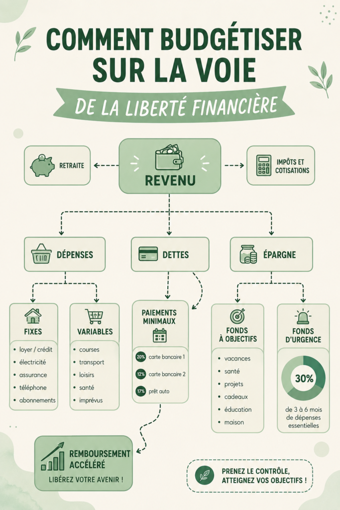 Femme utilisant son ordinateur pour établir son budget personnel