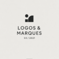 Un aperçu d'un logo moderne et créatif sur fond blanc