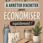 Illustration montrant des produits évités pour économiser de l'argent.
