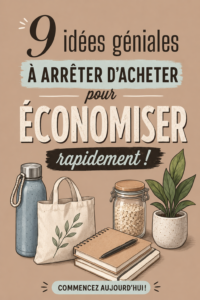 Illustration montrant des produits évités pour économiser de l'argent.