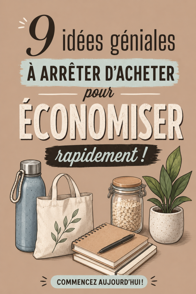 Illustration montrant des produits évités pour économiser de l'argent.