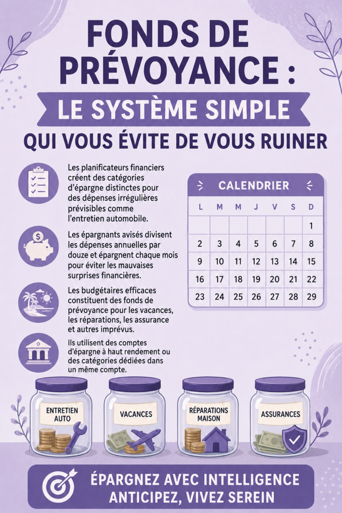 Fonds de réserve pour une gestion financière simplifiée