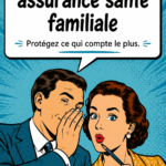 Famille réunie autour d'une table, discutant de l'assurance santé