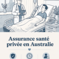 Femme souriante consultant un guide sur l'assurance santé privée en Australie