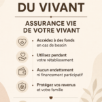 Femme de 40 ans consultant des documents sur son assurance vie à domicile.