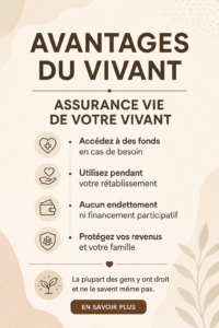 Femme de 40 ans consultant des documents sur son assurance vie à domicile.
