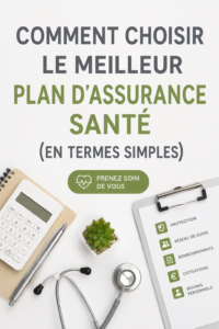 Femme examinant des documents d'assurance santé