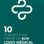 Une conception de logo médical moderne avec des couleurs apaisantes et une typographie claire.