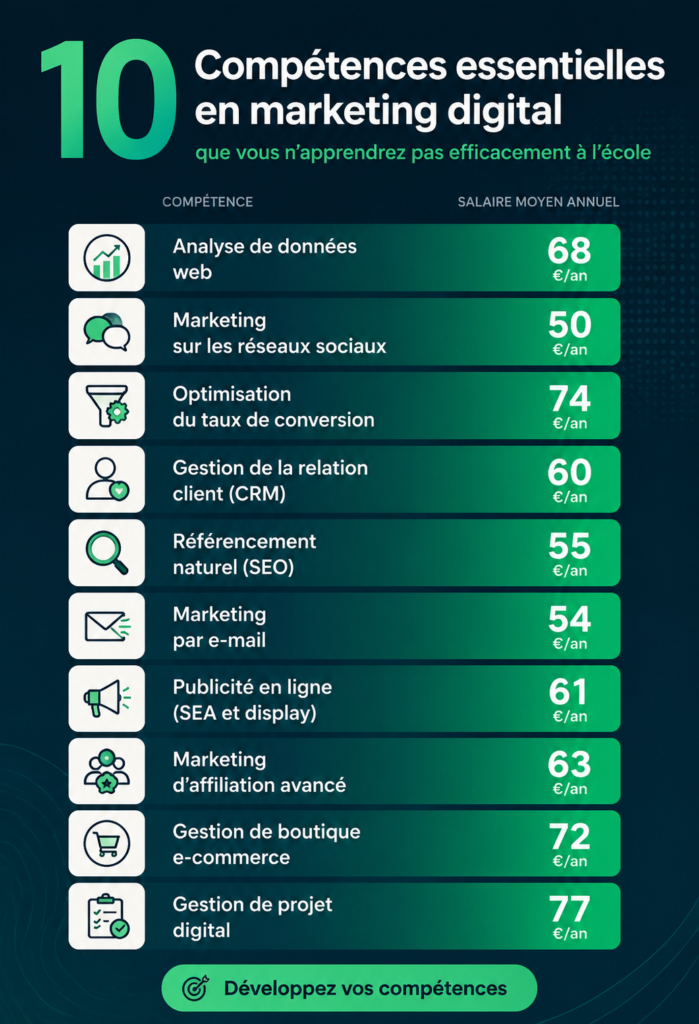 Femme d'âge moyen travaillant sur une stratégie de marketing digital dans un bureau chaleureux.