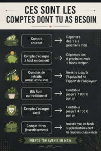 Femme utilisant un smartphone pour suivre des comptes inspirants sur les réseaux sociaux.