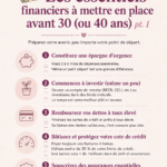 Une femme souriante examinant ses finances avec des documents et un ordinateur