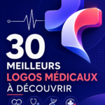 Un exemple de logo médical moderne et professionnel avec des couleurs apaisantes.