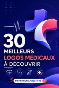 Un exemple de logo médical moderne et professionnel avec des couleurs apaisantes.