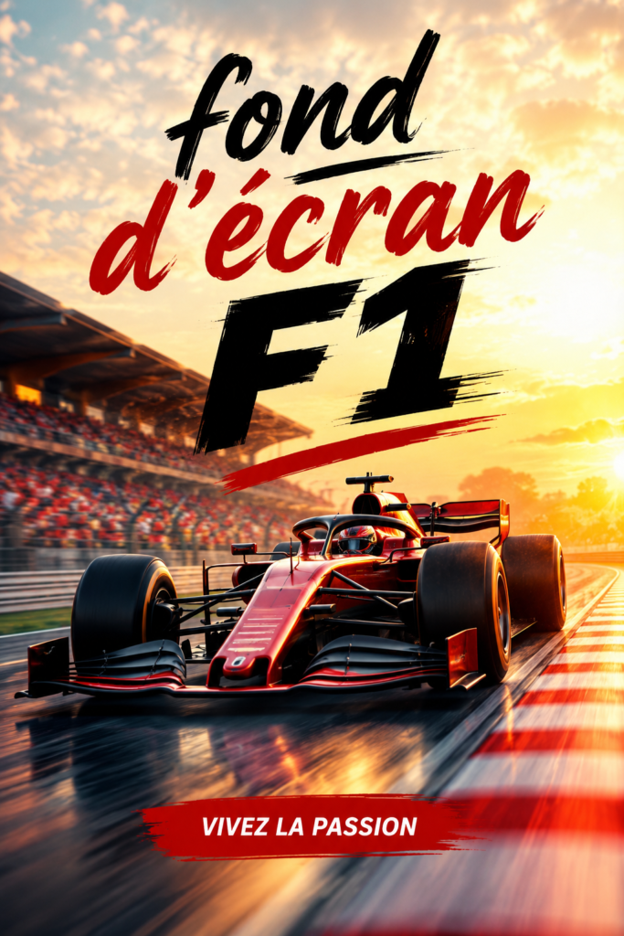 Fonds d'écran F1 coloré avec des voitures de course emblématiques