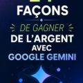 Femme utilisant Google Gemini pour gagner de l'argent