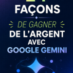 Femme utilisant Google Gemini pour gagner de l'argent