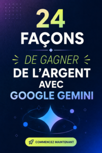 Femme utilisant Google Gemini pour gagner de l'argent