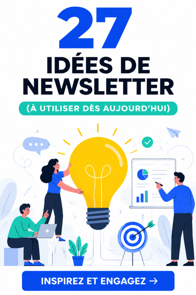 Exemple d'une newsletter attrayante avec du contenu engageant