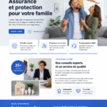 Capture d'écran du thème WordPress Assurena pour les agences d'assurance, mettant en avant son design moderne et fonctionnel.