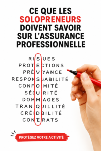 Femme entrepreneure discutant des options d'assurance pour son entreprise.