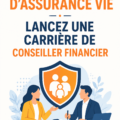 Femme souriante discutant avec un client au sujet de l'assurance vie.