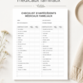 Modèle de checklist sur l'historique médical familial à imprimer.