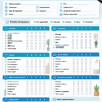 Checklist de recherche de maison sur une table avec des clés et un carnet