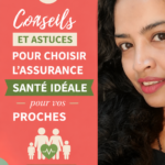 Femme examinant des documents sur les mutuelles santé pour sa famille.