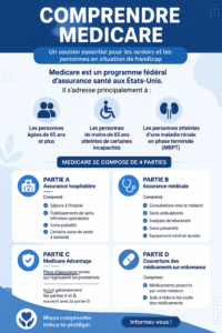 Une femme senior souriante qui consulte un document sur Medicare, représentant l'importance de la couverture santé.