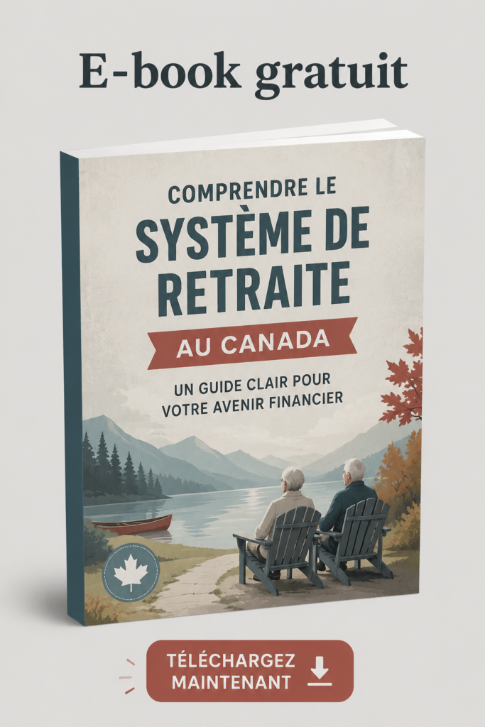 Une femme souriante examinant un document sur la retraite canadienne.