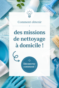 Femme souriante dans un uniforme de nettoyage avec des produits ménagers