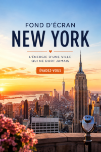 Un aperçu d'un fond d'écran de New York montrant la skyline emblématique.