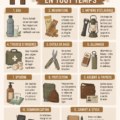 Image d'une maison bien organisée avec des objets indispensables