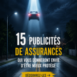 Collection de publicités d'assurance créatives et engageantes inspirant le choix d'assurance.