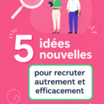 Femme examinant des stratégies de recrutement modernes avec des outils numériques.