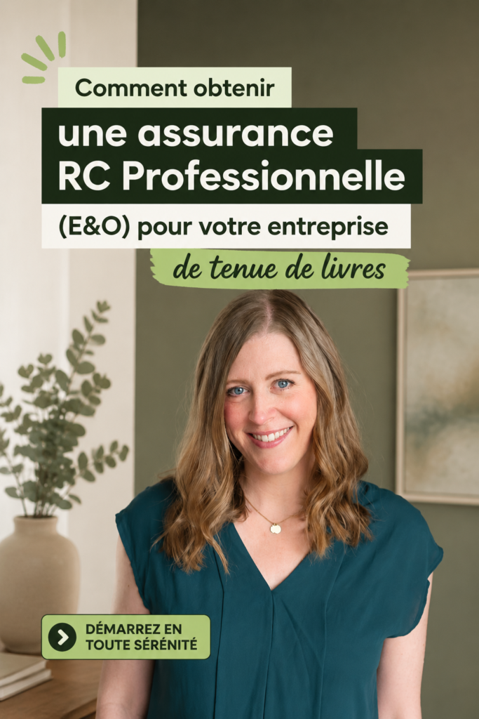 Femme comptable examinant des documents financiers avec un ordinateur portable, illustrant la nécessité d'une assurance E&O.