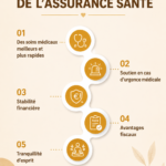 Femme lisant un document sur les avantages de l'assurance santé.
