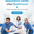 Femme réfléchissant à son assurance santé, entourée de documents et d'une tasse de thé.