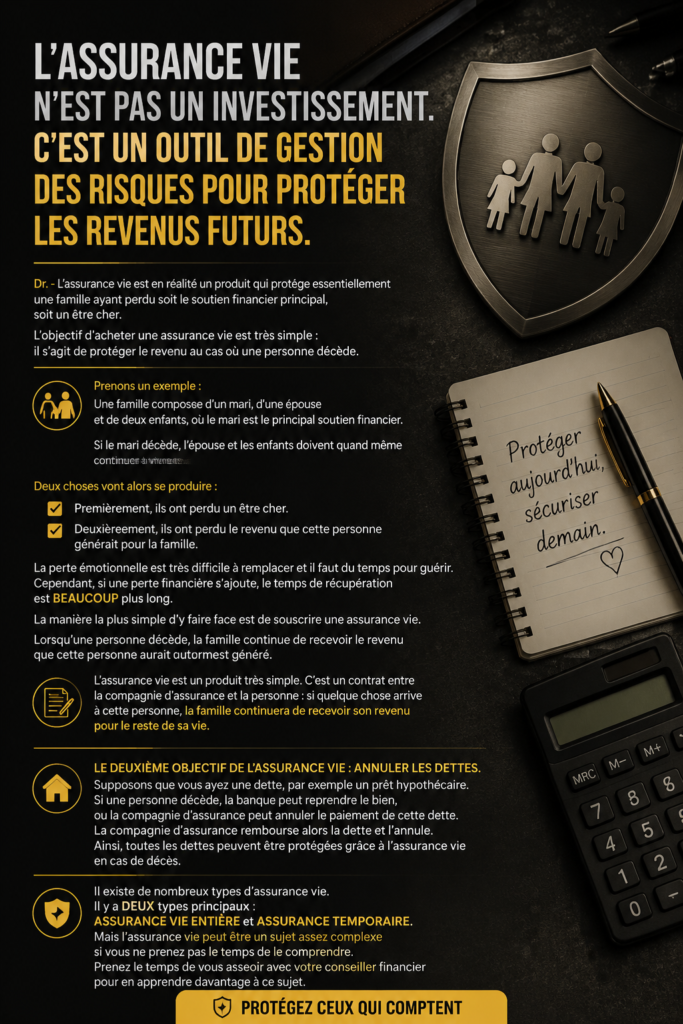 Une femme souriante tenant un document d'assurance vie en famille, symbolisant la sécurité financière, avec une ambiance chaleureuse.