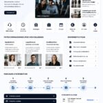 Capture d'écran d'un intranet SharePoint moderne et convivial.