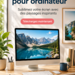 Un fond d'écran d'ordinateur inspirant avec des paysages naturels.