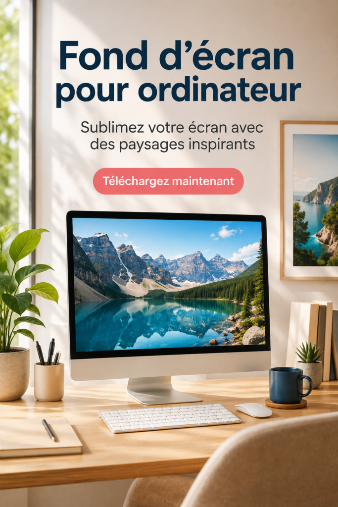 Un fond d'écran d'ordinateur inspirant avec des paysages naturels.