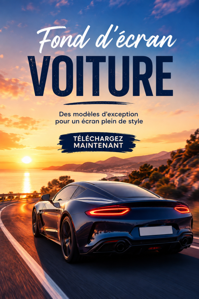 Une collection de fonds d'écran voiture variés pour smartphone et ordinateur.