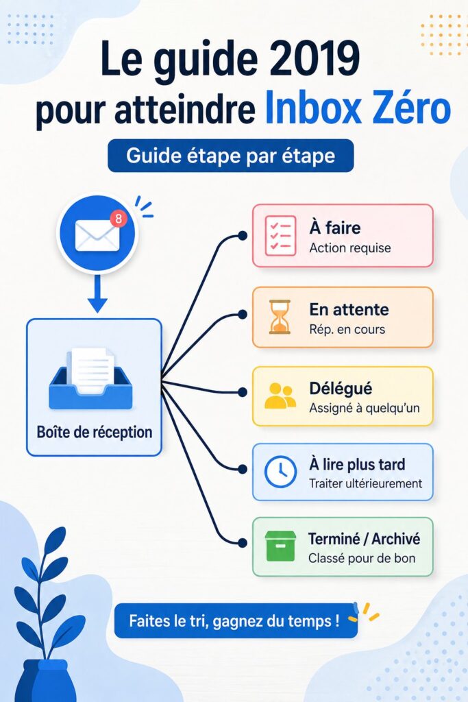 Une femme souriante utilisant Outlook pour gérer ses e-mails