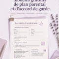 Un modèle d'accord de garde d'enfants prêt à être personnalisé