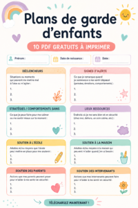 Modèles PDF gratuits pour organiser vos journées avec style et efficacité.