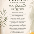Une femme méditant en priant pour la sécurité de sa famille.