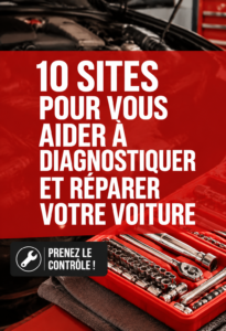 Femme examinant les composants de sa voiture pour diagnostiquer un problème de panne.