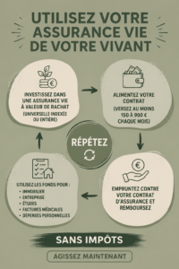 Femme souriante tenant des documents d'assurance dans un cadre chaleureux.