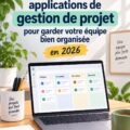 Capture d'écran de plusieurs applications de gestion d'équipe sur un ordinateur et un smartphone.